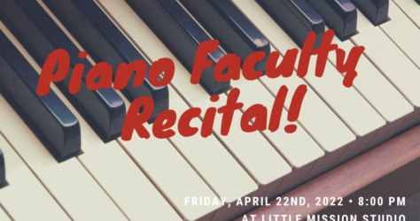Piano Faculty Recital April 2022